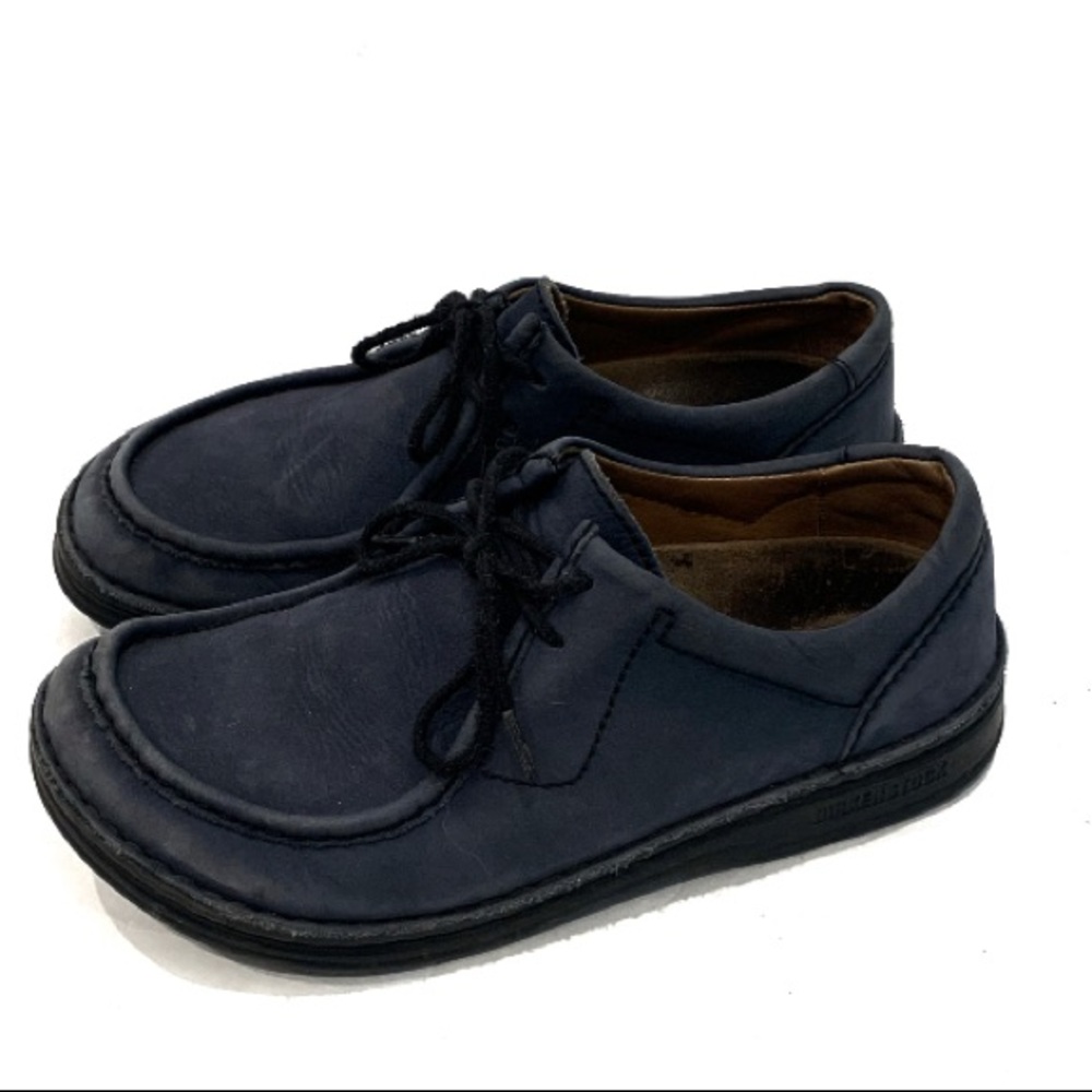 Lace up Navy Birkenstocks